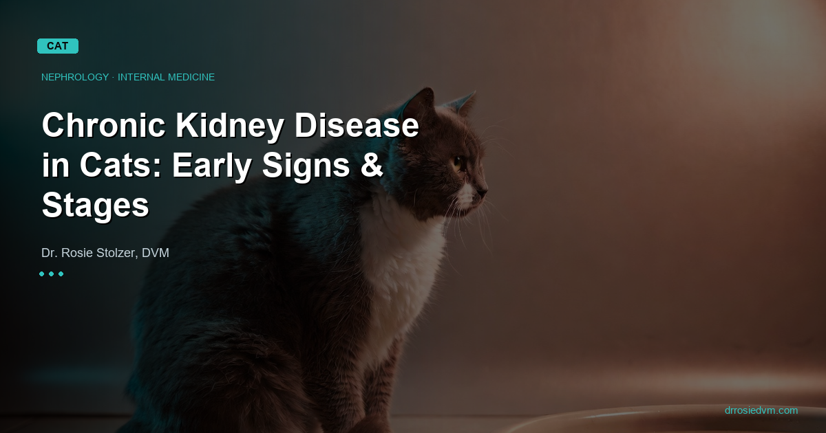 Chronic Kidney Disease in Cats: Early Signs, Stages, and What to Do