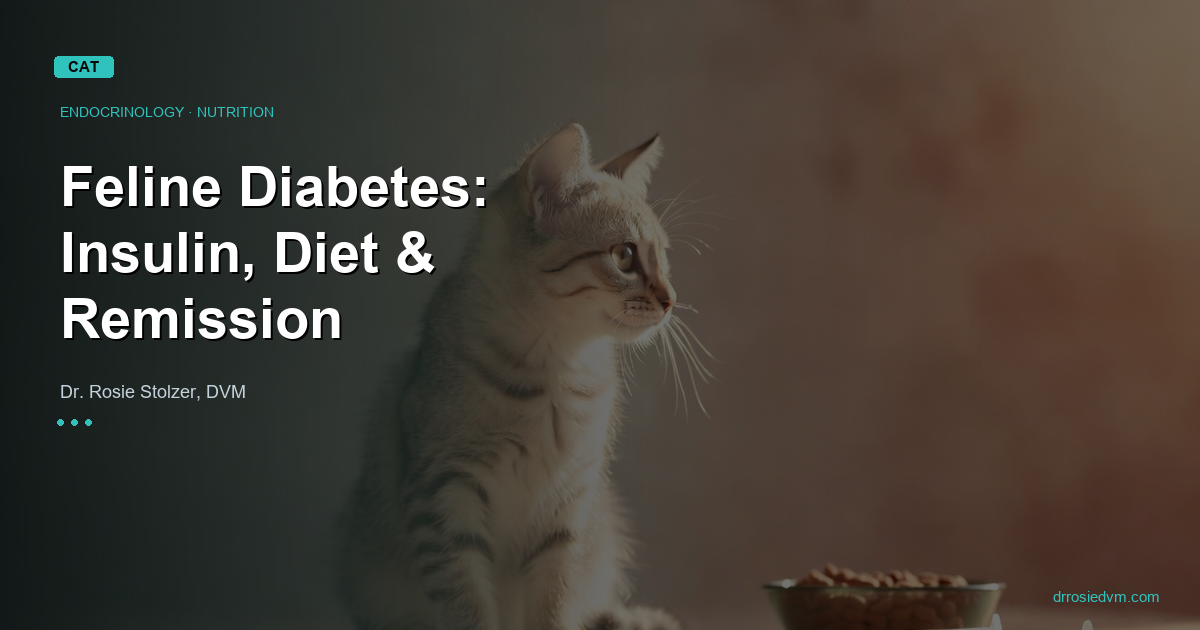 Feline Diabetes: Insulin, Diet, and the Real Possibility of Remission