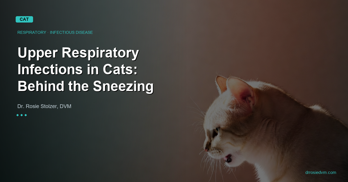 Upper Respiratory Infections in Cats: What's Behind the Sneezing and How to Help